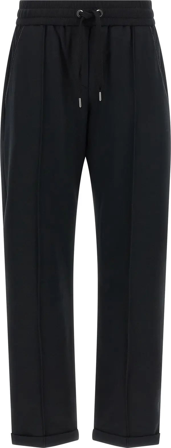 Black Cotton Joggers (Workout Pants)