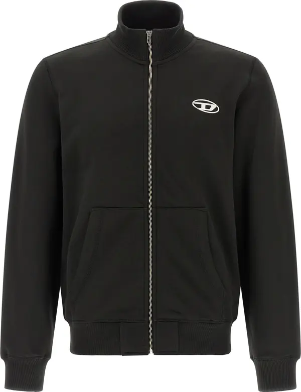 Black Cotton Sweatshirt