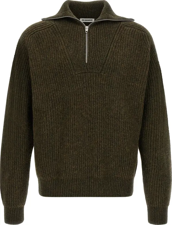 Bicolor Wool Cardigan