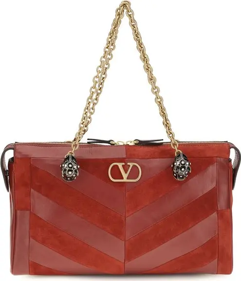 Multicolor Calf Leather Bos Taurus Shoulder Bag