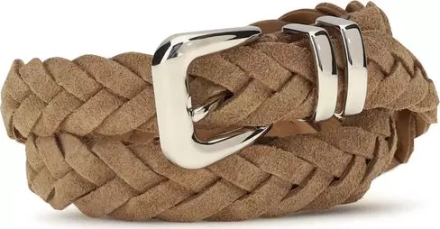 Beige Calf Leather Bos Taurus Regular Belt