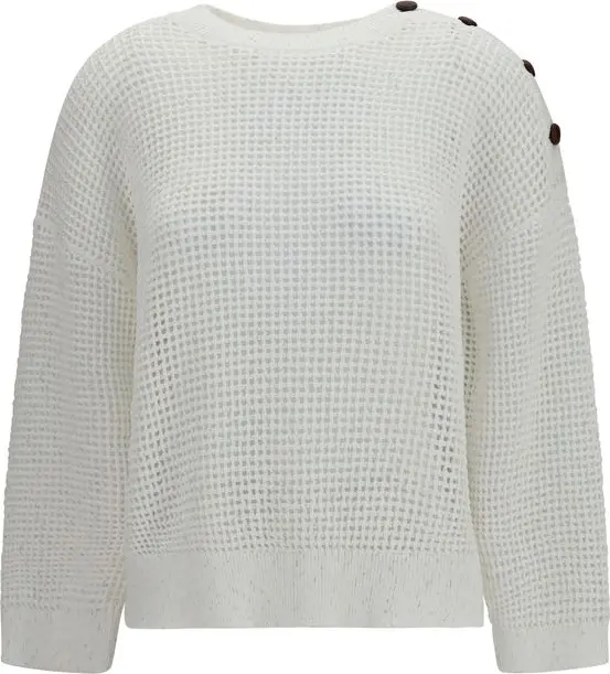 White Cotton Sweatshirt