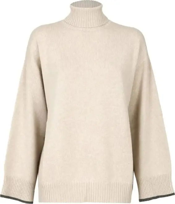 Beige Cashmere Sweater