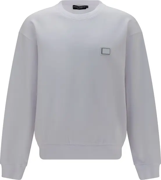 White Cotton Sweatshirt