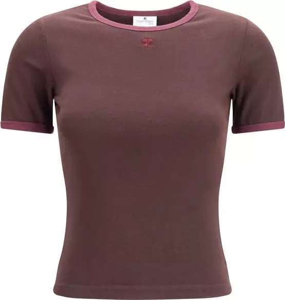 Brown Cotton T-Shirt