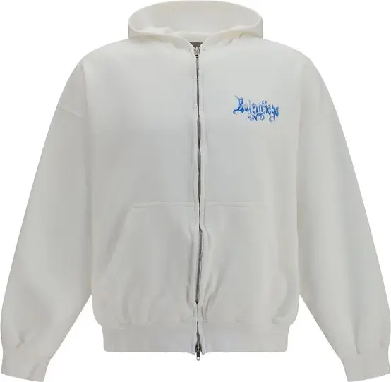 White Cotton Sweatshirt