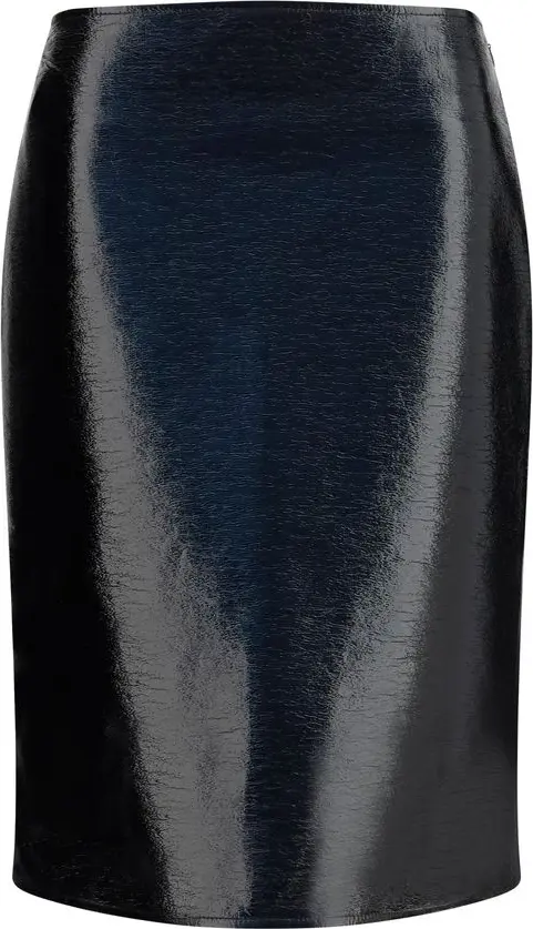 Bordeaux Cotton Midi Skirt