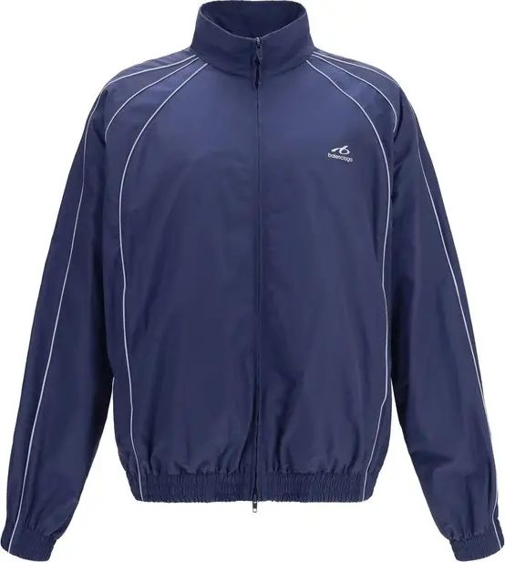 Blue Cotton Shell Jacket