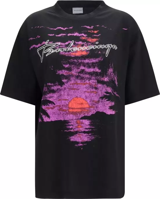 Black Cotton T-Shirt