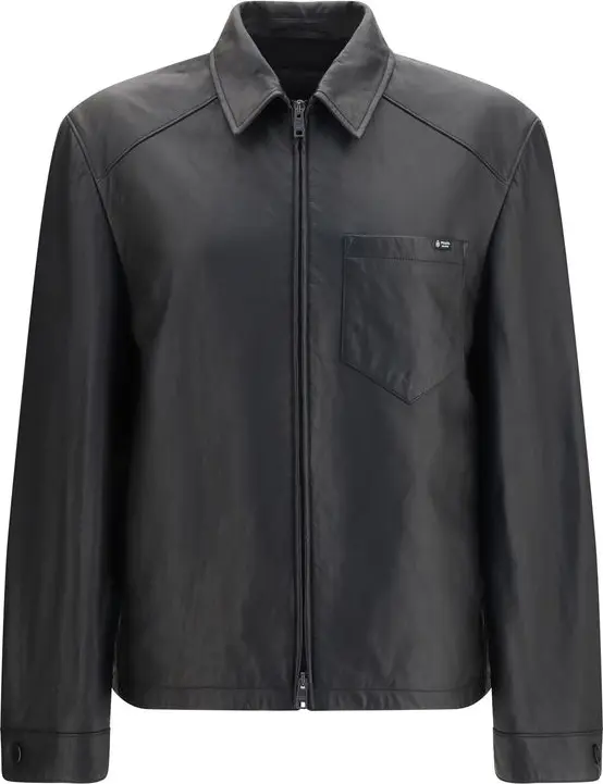 Black Lamb Ovis Aries Aries Leather Jacket