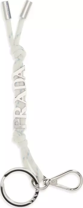 White Recycled Polyamide Keychain