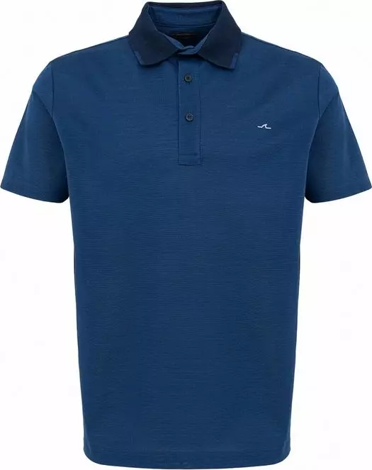 Blue Cotton Polo Shirt