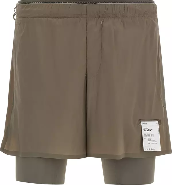 Brown Nylon Bermuda Shorts