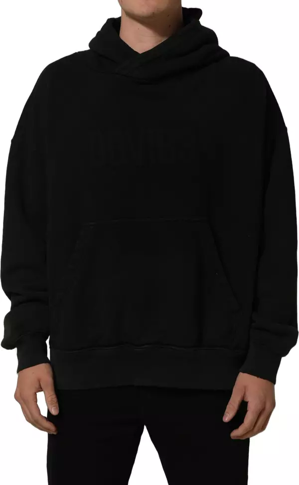 Black DGVIB3 Hooded Sweatshirt Men Sweater