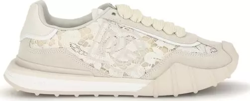 Beige Calf Leather Bos Taurus Sneakers