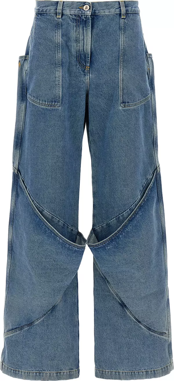 Blue Cotton Jeans Denim