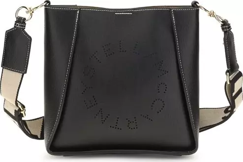 Black Polyethylene Shoulder Bag