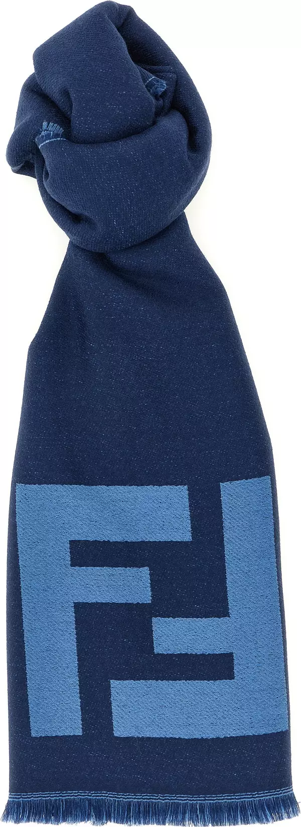 Blue Virgin Wool Scarf