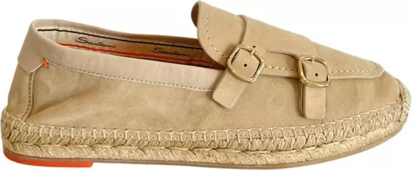 Beige Leather Women Sandal