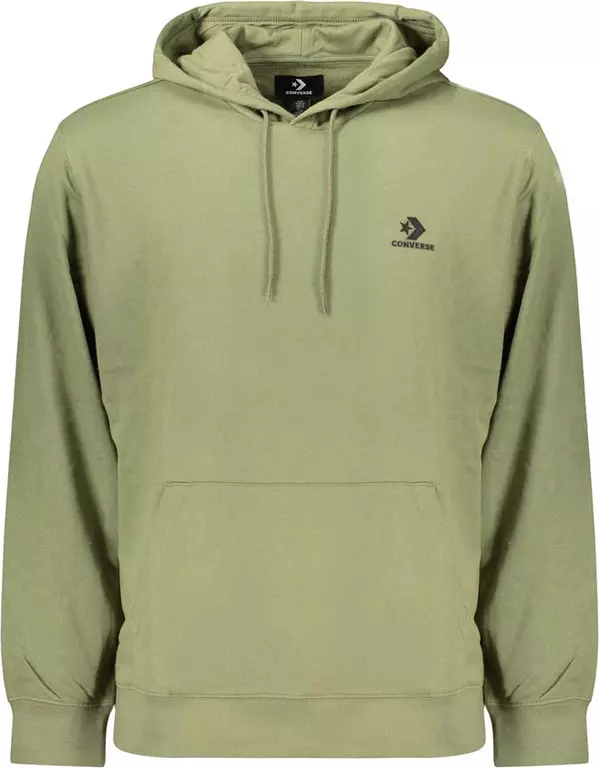 Green Cotton Men's Hoodie