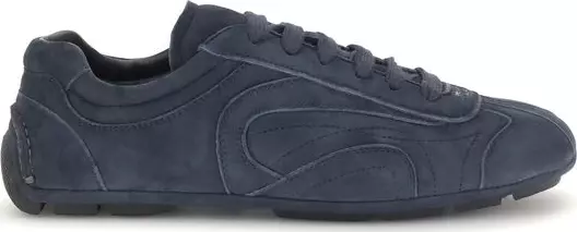 Blue Calf Leather Bos Taurus Athletic Sneakers