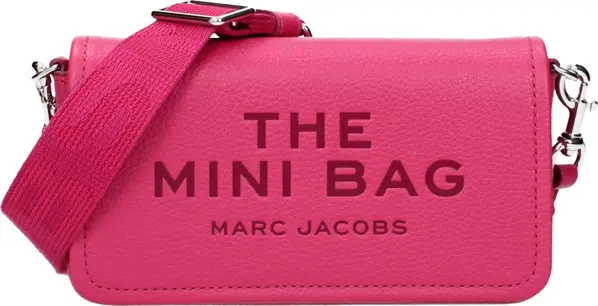 Pink Leather Crossbody Bag