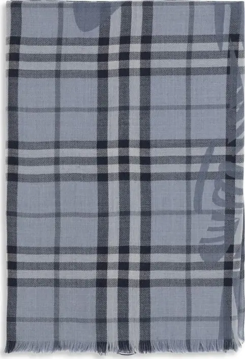 Blue Wool Oves Aries Foulard