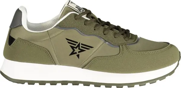 Verde Polyurethane Uomo Sneaker