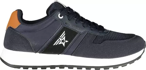 Blue Polyurethane Men's Sneaker