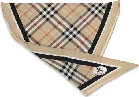 Beige Silk Scarf