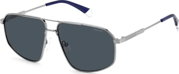 Gray Stainless Steel Sunglasses
