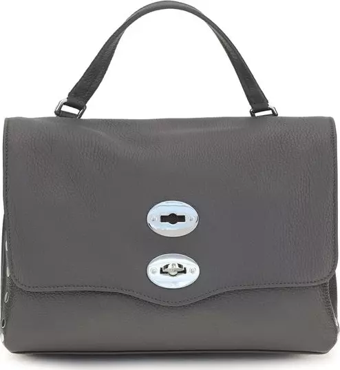 Gray Calf Leather Bos Taurus Handbag