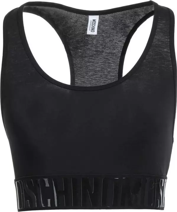 Black Cotton Sport Bra