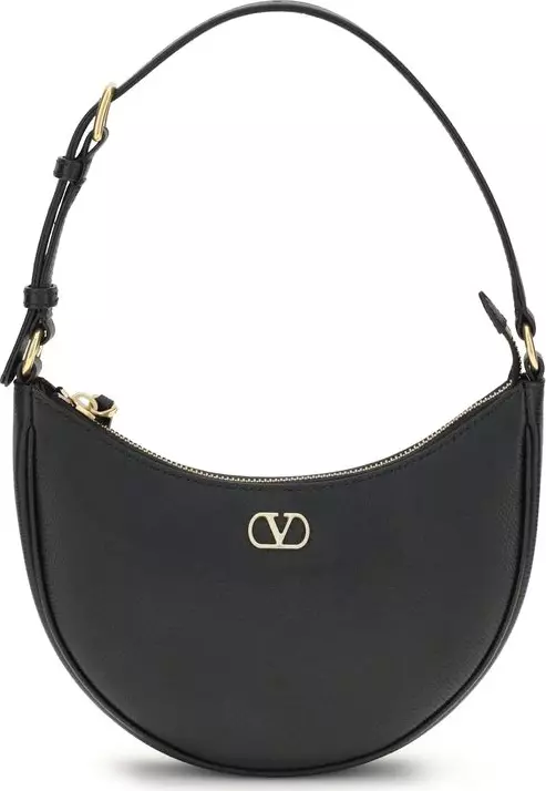 Black Calf Leather Bos Taurus Shoulder Bag