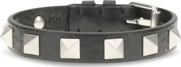 Black Calf Leather Bos Taurus Bracelet
