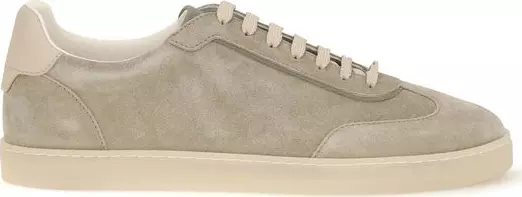Beige Calf Leather Bos Taurus Sneakers