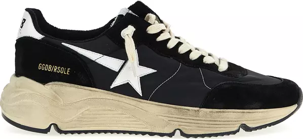Bicolor Polyester Athletic Sneakers