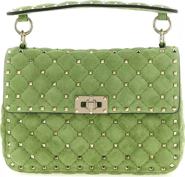 Bicolor Calfskin Shoulder Bag