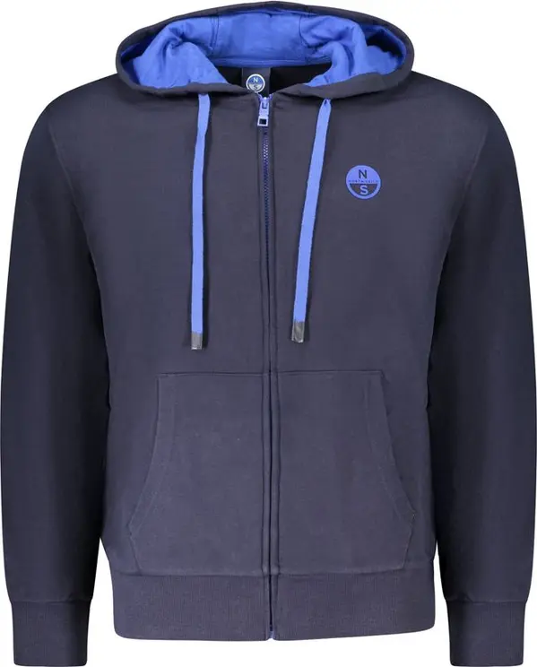 Blue Cotton Men's Sweatshirt