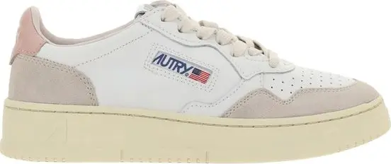White Calf Leather Bos Taurus Athletic Sneakers