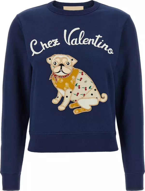 Blue Cotton Sweatshirt