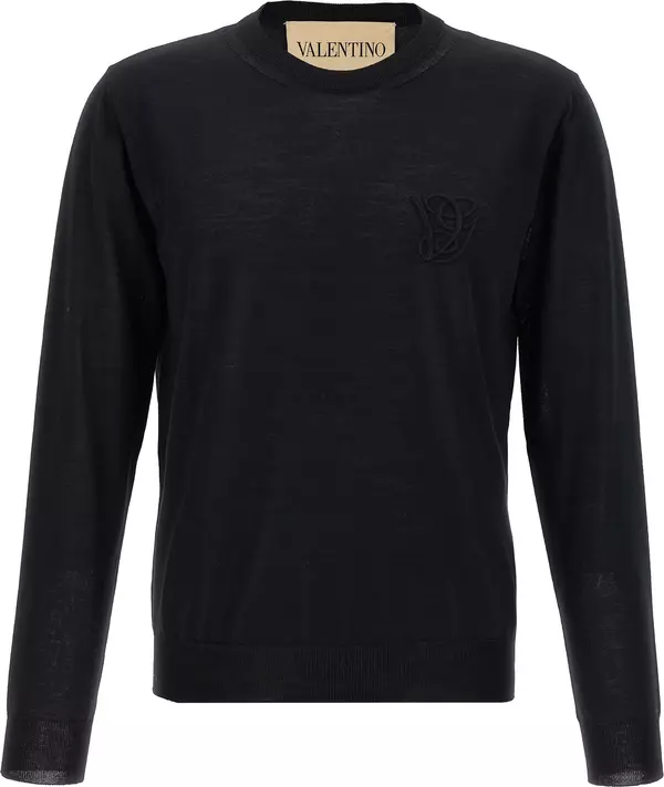 Black Virgin Wool Cardigan