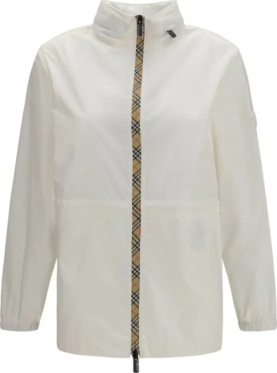 White Polyamide Shell Jacket