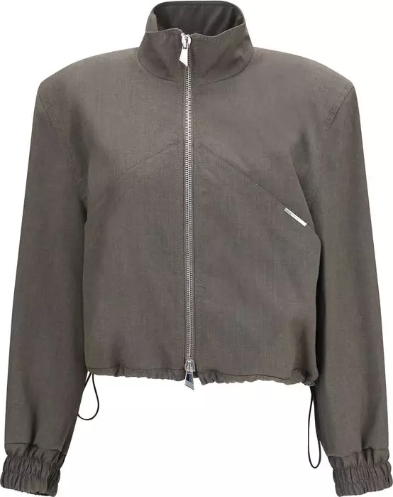 Brown Wool Oves Aries Bomber