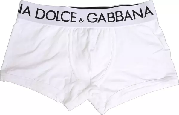 White Cotton Stretch Regular Boxer Underwear