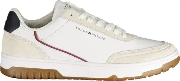 White Polyurethane Men's Sneaker