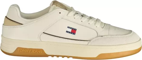 White Polyurethane Men's Sneaker