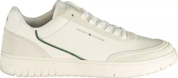 White Polyurethane Men's Sneaker