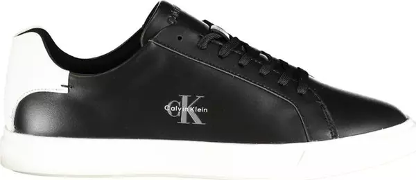 Black Polyurethane Womens Sneaker
