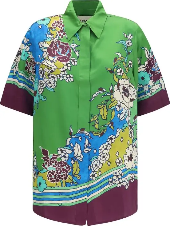 Multicolor Silk Blouse